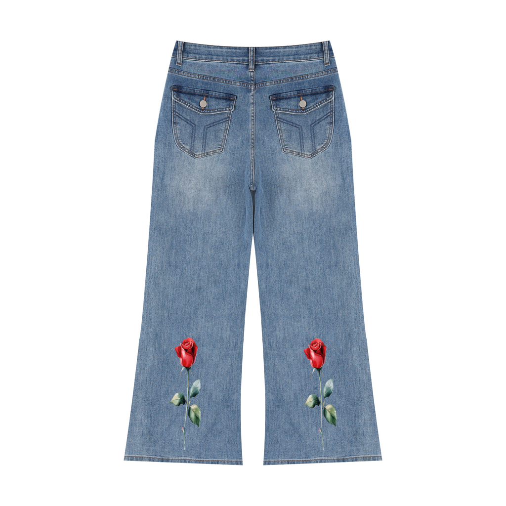 Women’s Vintage Wash Wide Leg Jeans