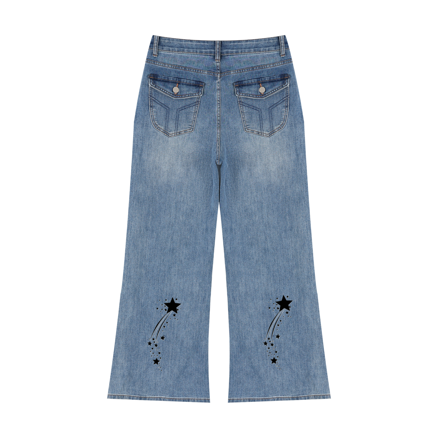 Women’s Vintage Wash Wide Leg Jeans
