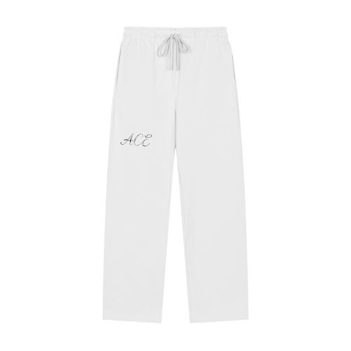 Solid Color Straight-Leg Sweatpants - ACE